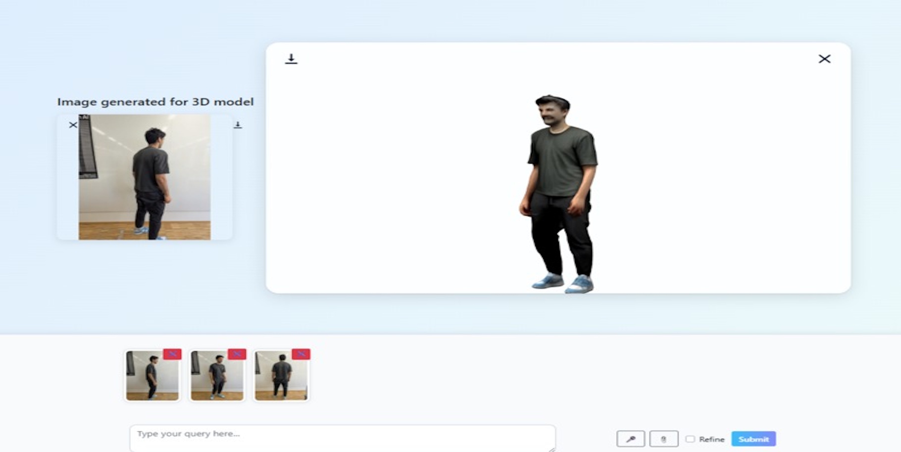 Preview of Tralala: AI-Powered 3D Design Platform